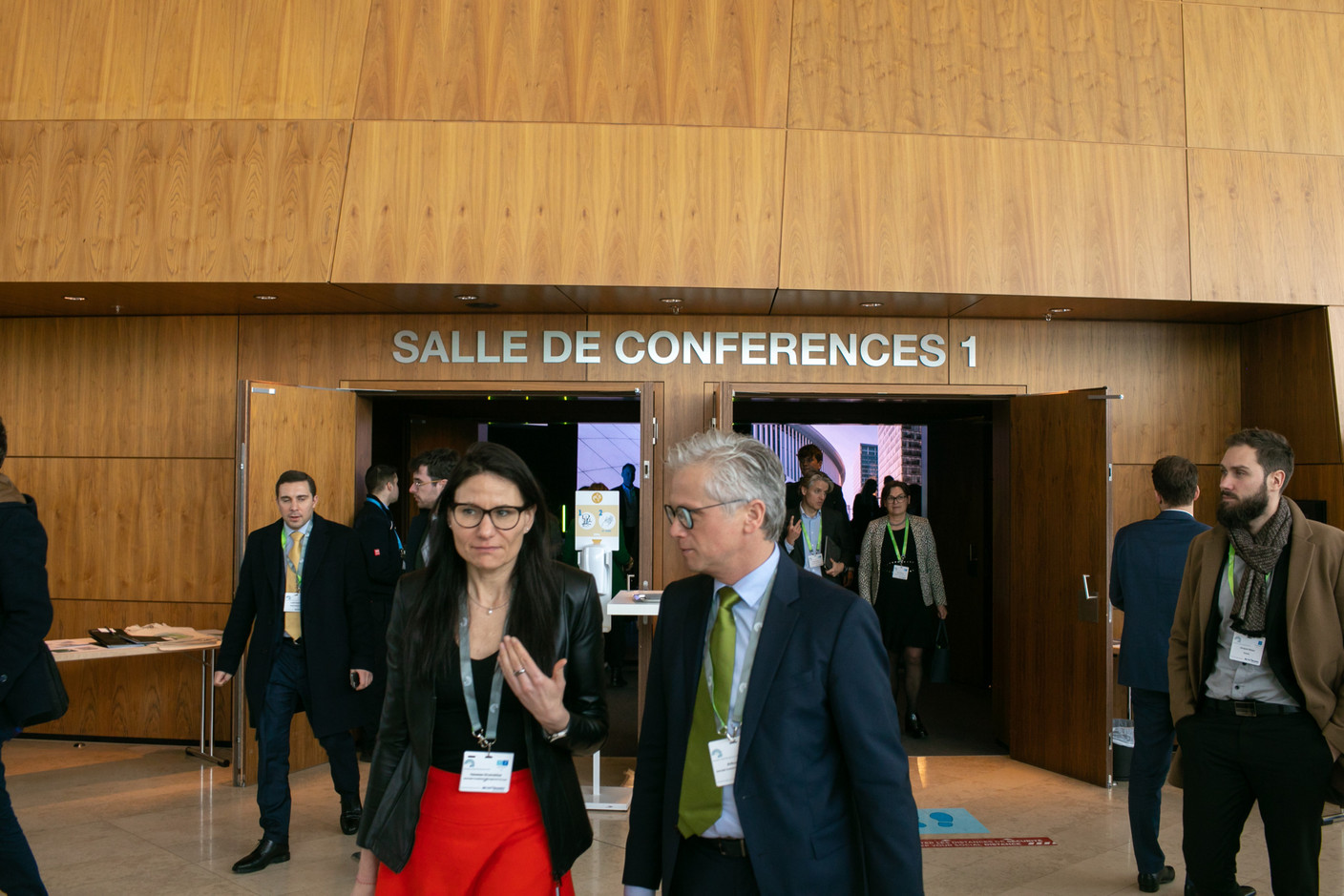 Attendees are seen during Alfi’s European Asset Management Conference, 22 March 2023. Photo: Matic Zorman / Maison Moderne