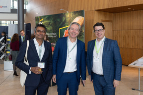 Anand Pattabiraman of ESGwize, Ben Lyon of the House of Training and Francis Parisi of PWC. Photo: Romain Gamba