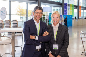 Britta Borneff of the Association of the Luxembourg Fund Industry (on right). Photo: Romain Gamba