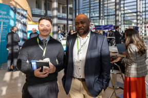 Amaury Zinga Botao at UBS (on right). Photo: Romain Gamba
