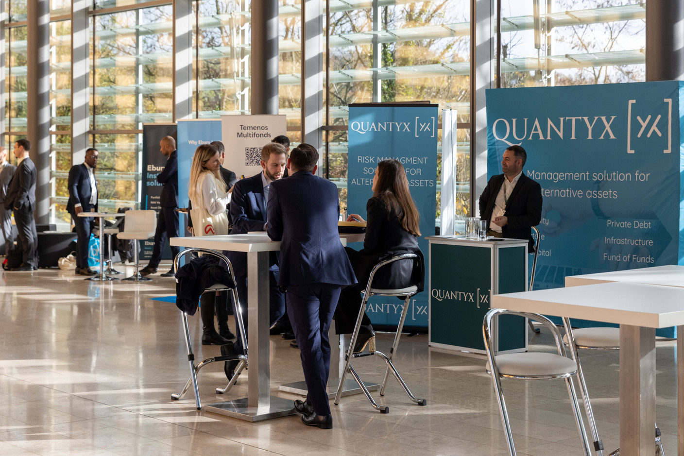 Attendees are seen during day 2 of Alfi’s Private Assets Conference, held at the European Convention Center in Kirchberg, 23 November 2022. Photo: Romain Gamba