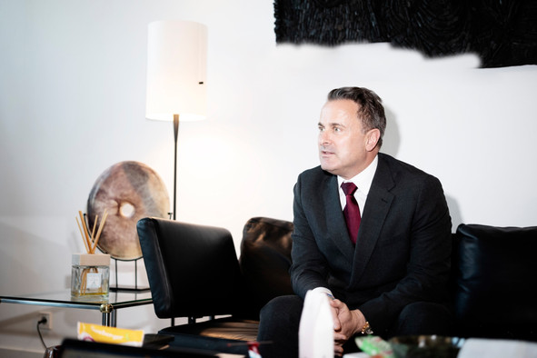Xavier Bettel, ancien Premier ministre, aujourd’hui numéro 2 du gouvernement, s’est prêté au jeu du bilan de mi-mandat.  (Photo: Jan Hanrion/Paperjam)