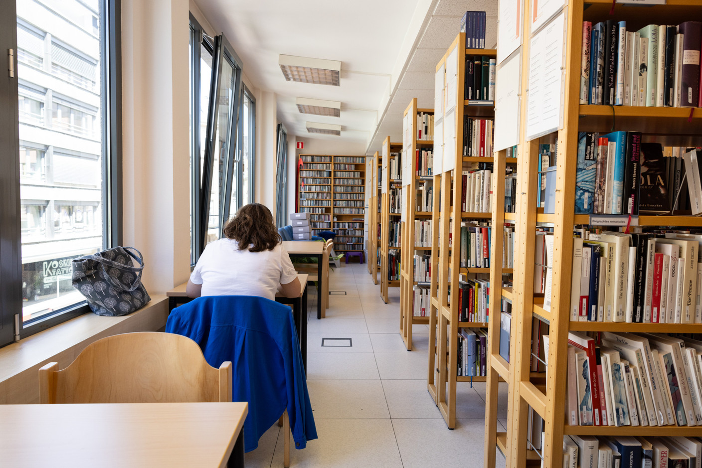 La bibliothèque du CID Fraen an Gender (14, rue Beck, dans la Ville Haute) propose des ouvrages sur le féminisme et le genre. (Photo: Eva Krins/Maison Moderne)