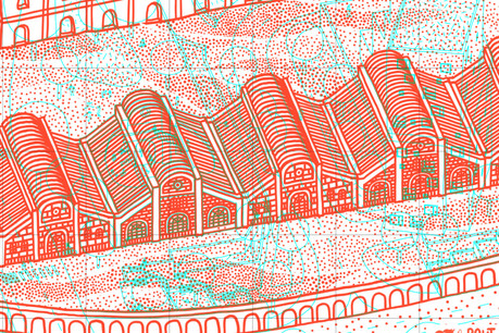 Grâce à des carreaux en faïence dispersés dans Esch-sur-Alzette, les participants découvrent une chasse au trésor interactive. (Illustration: Etienne Duval-Iko Real Estate)