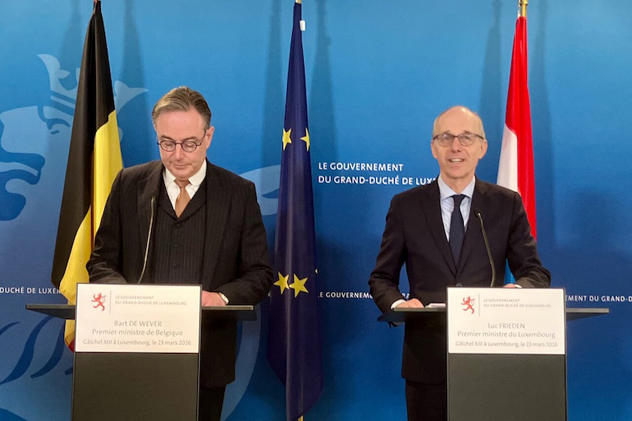 Bart De Wever and Luc Frieden want to make the Belgian-Luxembourg Union a model for European integration. Photo: Marc Fassone/Paperjam