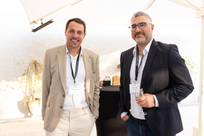 Yiorgos Braoudakis (Ailancy Advisory) et Joachim Bourcy (HYP Architects). (Photo: Eva Krins/Maison Moderne)