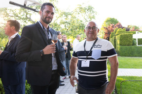 Timothée Delebarre (Aunilec Solar) et Christian Bur (Ecopaysages). (Photo: Eva Krins/Maison Moderne)