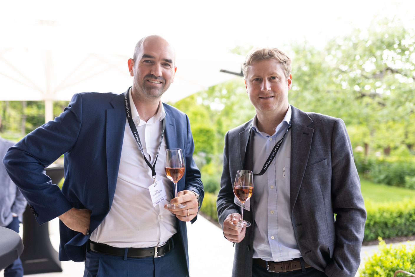 Charles Vanderstraeten (MG Real Estate) et Thomas Chalant (Comber Logistics). (Photo: Eva Krins/Maison Moderne)