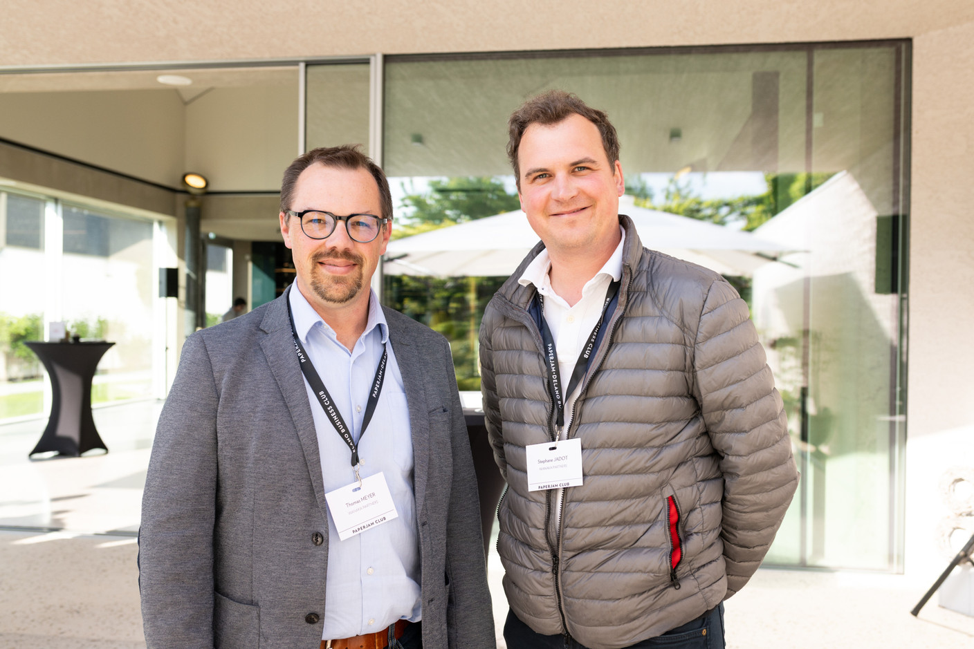 Thomas Meyer et Stéphane Jadot (Wanaka Partners). (Photo: Eva Krins/Maison Moderne)