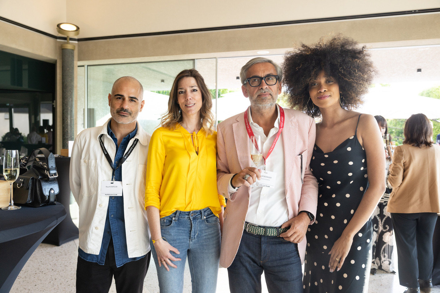 Reza Kianpour, Carole Bentz (Domaine Claude Bentz), Mike Koedinger (Maison Moderne) et Jana Degrott. (Photo: Eva Krins/Maison Moderne)