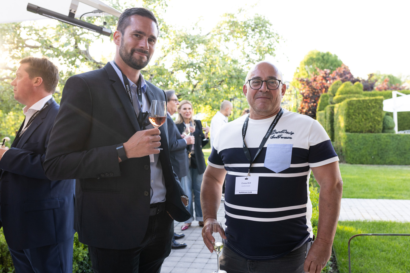 Timothée Delebarre (Aunilec Solar) et Christian Bur (Ecopaysages). (Photo: Eva Krins/Maison Moderne)