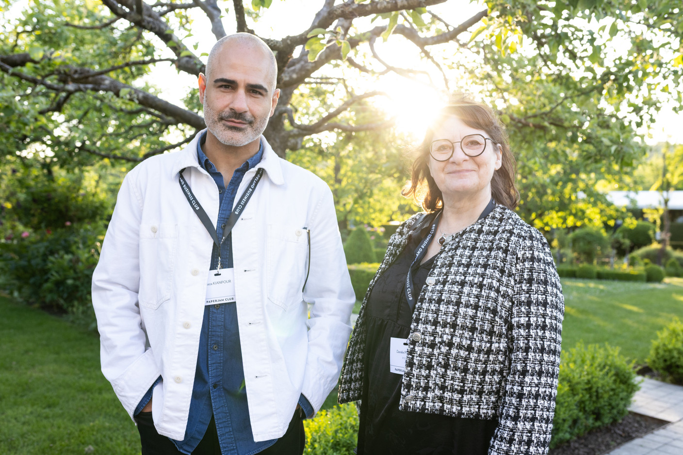 Reza Kianpour et Danièle Picard (Pyxis). (Photo: Eva Krins/Maison Moderne)