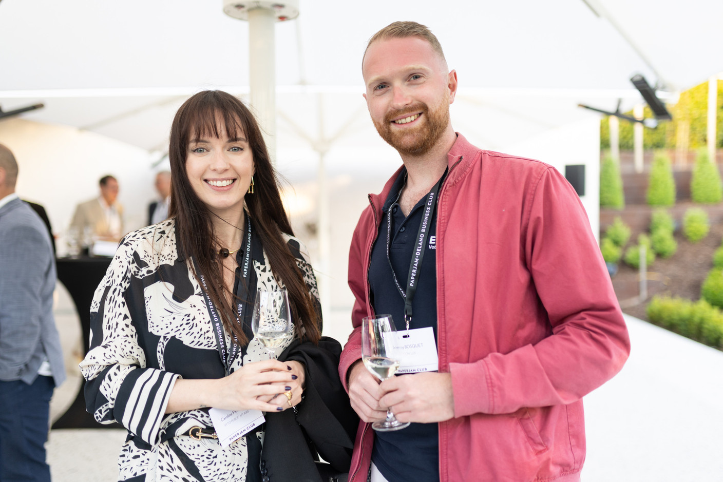 Caroline Frassão (Ryto Public Affairs) et Jeremy Bosquet (ECOM Lux). (Photo: Eva Krins/Maison Moderne)