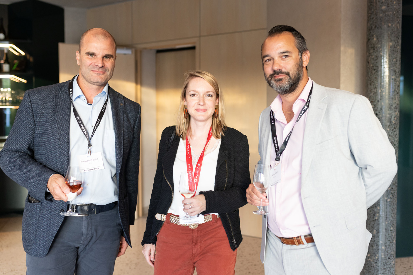 Nicolas Berthelot (Deya), Virginie Laurent (Paperjam Club) et Sébastien Perez (SPR Lux). (Photo: Eva Krins/Maison Moderne)