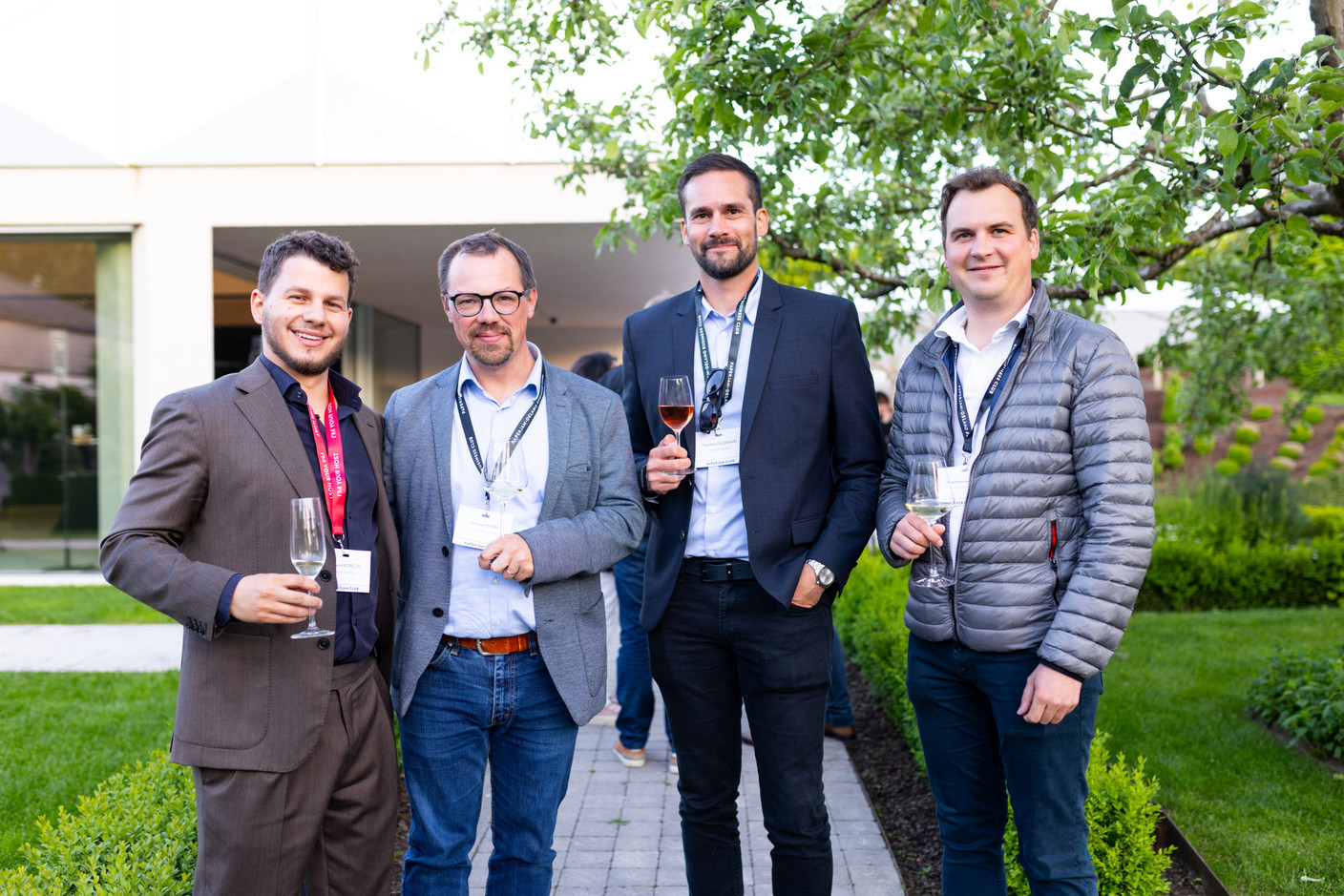 Valentin Morello (Paperjam Club), Thomas Meyer (Wanaka Partners), Timothée Delebarre (Aunilec Solar) et Stéphane Jadot (Wanaka Partners). (Photo: Eva Krins/Maison Moderne)