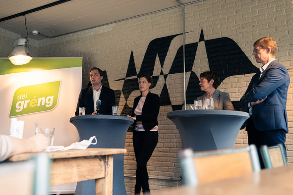 "It is normal for everyone to take a stand" in the run-up to the campaign, acknowledges the president of the déi Gréng fraction, Josée Lorsché, who also assures us that this does not undermine the work of the coalition. (Photo: déi Gréng)