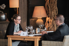 Sandrine Mettavant (Compagnie du Luxembourg) et Stéphane Ambrosini (Marks & Clerk LLC) ((Photo: Jan Hanrion/ Maison Moderne))