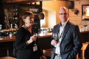 Sylvie Fasbinder (Confédération luxembourgeoise du commerce) et Joachim Colles (Ista Luxembourg) ((Photo: Jan Hanrion/ Maison Moderne))