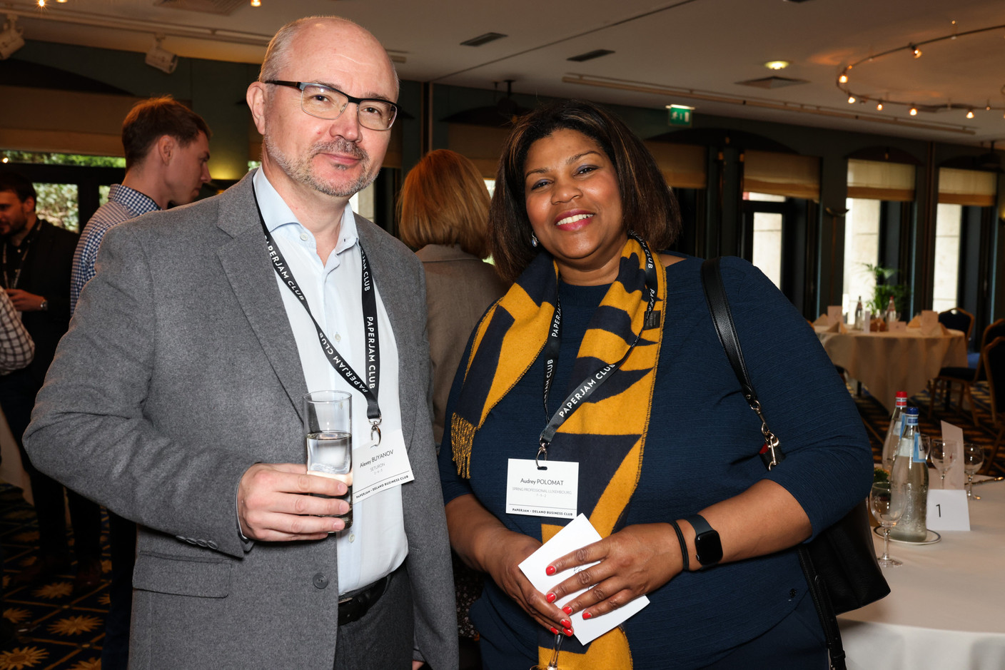 Alexey Buyanov (Seturon) et Audrey Polomat (LHH Luxembourg). (Photo: Eva Krins / Maison Moderne)