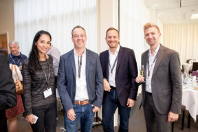 Wifak Kammachi (Advitek), Marc Roller (E-connect Web Communication), Stéphane Compain (Luxrelo) et Matthias Grenier (Wemanity Luxembourg) ((Photo: Jan Hanrion/Maison Moderne))