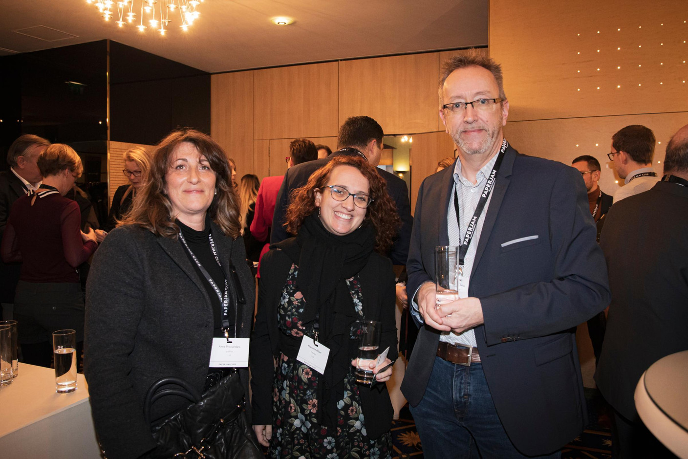 Anne Prisciandaro (publi.lux), Marion Mokhtari (Talantlers) et Michel Baltus (MIXvoip) (Photo: Jan Hanrion / Maison Moderne)