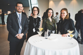 Adel Nabhan (Degroof Petercam Luxembourg), Laurence Ponchaut (Distinct Consulting),Alina Biberi (St George's International School) et Alina Ignatieva (CTF Holdings) ((Photo: Arthur Ranzy))