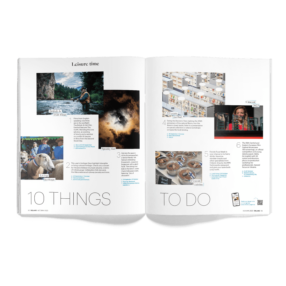 Delano’s Autumn 2023 magazine, available on newsstands across the grand duchy starting on Friday 22 September. Photo: Maison Moderne