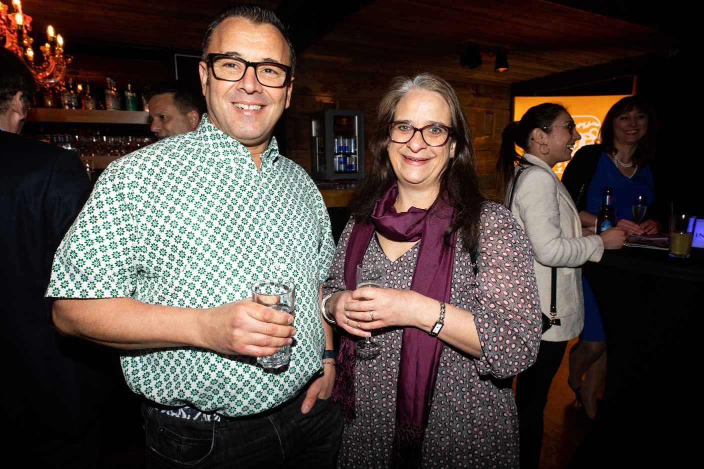 Louise Edworthy (British Chamber of Commerce for Luxembourg), on right, seen at Delano’s 12th anniversary party, 23 February 2023. Photo: Eva Krins/Maison Moderne
