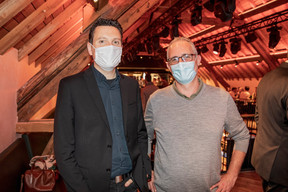 Julien Licheron (Luxembourg Institute for Socio-Economic Research) et Aaron Grunwald (Maison Moderne) ((Photo: Jan Hanrion/Maison Moderne))
