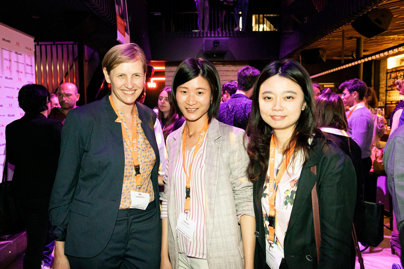 Sarah Battey, Juanping Li (Link Asset Services) et Xueyang Wang (EQT Luxembourg) (Photo: Patricia Pitsch / Maison Moderne)