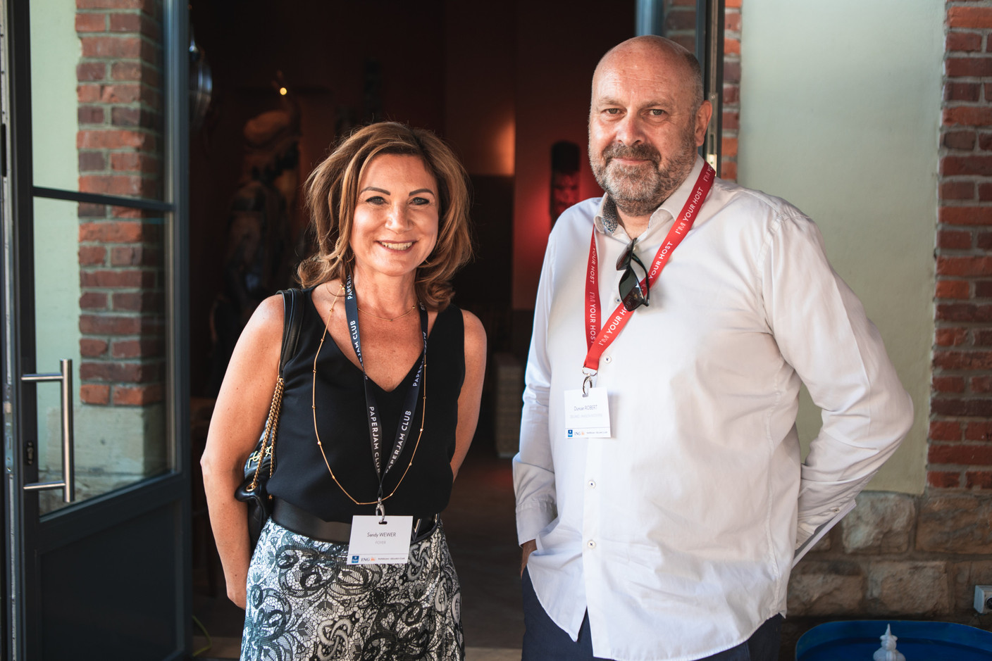 Sandy Wewer (Foyer) et Duncan Roberts (Maison Moderne). (Photos: Eva Krins/Maison Moderne).
