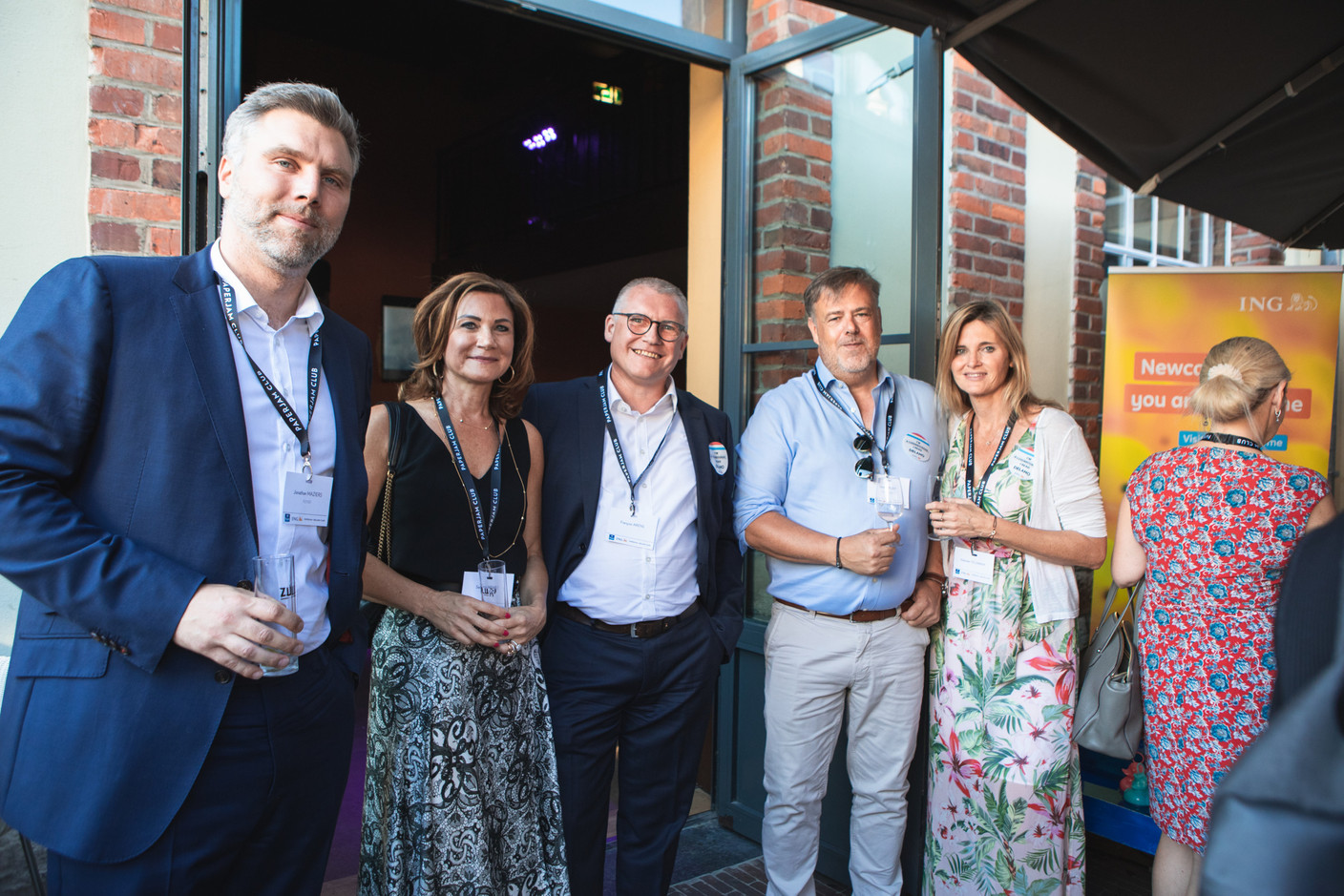 Jonathan Maziers et Sandy Wewer (Foyer), François Arens, Louis Wright (Calastone) et Nathalie Tillmany. (Photos : Eva Krins/Maison Moderne)
