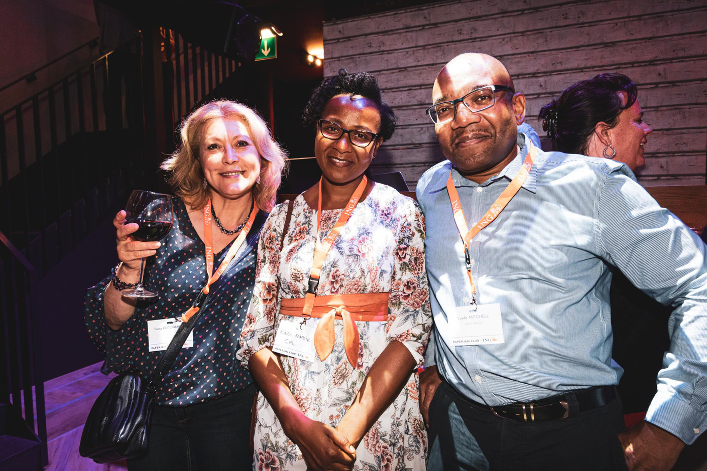 Fiona Kotziampasi, Edith Famdie (CHL) et Loyde Mitchell (ARHS Group) (Photo: Patricia Pitsch/Maison Moderne)