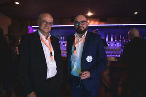Gaston Stronck of Gener8tor and Henri Wagener of the US embassy in Luxembourg. Photo: Eva Krins/Maison Moderne