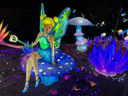 The Amnéville Zoo’s illuminations start with a fairy tale theme--keep an eye out for Tinker Bell. Photo: Lydia Linna/Maison Moderne