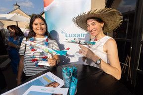 Fiorella Tosso et Cagla de Brem (Luxair). (Photos: Guy Wolff/Maison Moderne)