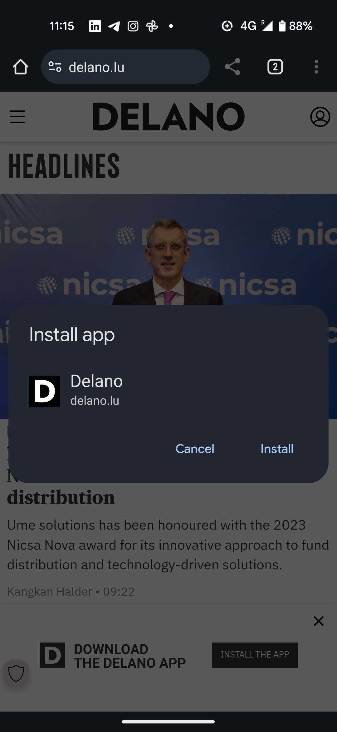 On the confirmation window, click on “Install”. Image: Maison Moderne