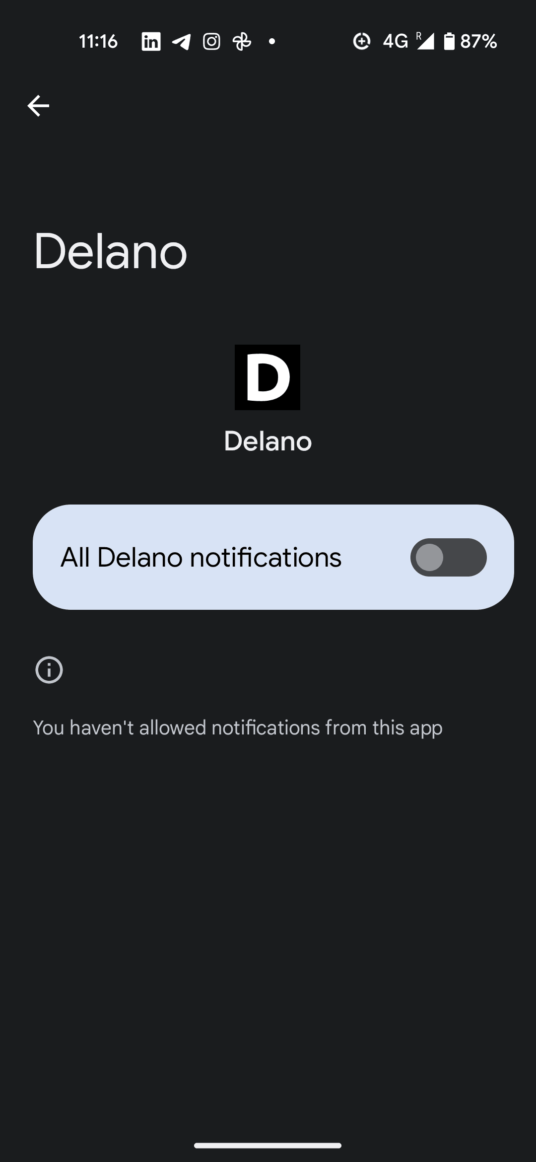 Find the tab marked “Delano notifications”. Image: Maison Moderne