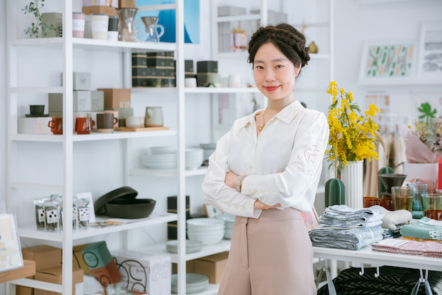 Kyō boutique is one of the team's 10 tips of the month, pictured here with its founder Minhye Jung Romain Gamba/Maison Moderne