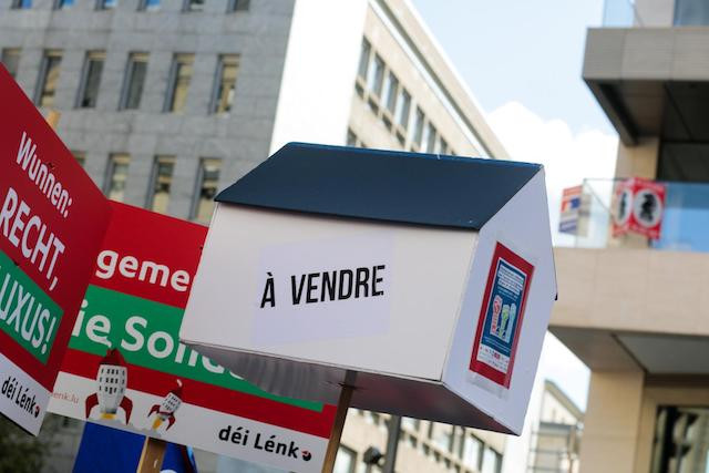 Protesters in October had called for more action on making housing affordable in Luxembourg Matic Zorman