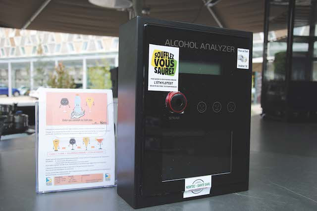 The new ethyloborne enabling motorists in Luxembourg to test their alcohol levels Sécurité Routière