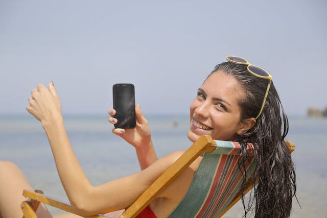 53% continued to limit their phone use by switching off data roaming, for example Pexels
