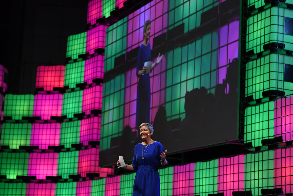 Margrethe Vestager, here at Web Summit 2017, wants to to ensure music fans will continue to enjoy attractive music streaming choice Web Summit