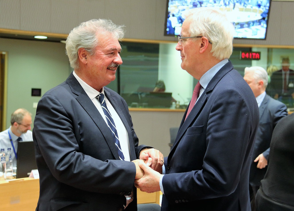 Jean Asselborn is seen here with Michel Barnier, the EU’s chief Brexit negotiator, in Brussels in March 2018 Joaquim Monteiro/MAEE