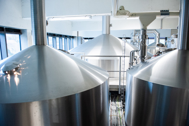 New vats in the €25m Brasserie Luxembourg brewing facility in Diekirch Caroline Martin