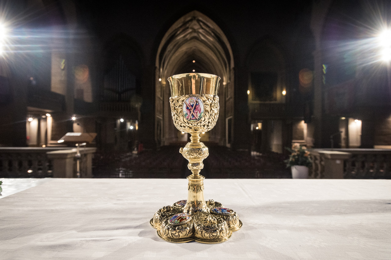 The Cathedral in Luxembourg city hides some treasures, such as this 17th century chalice Mike Zenari