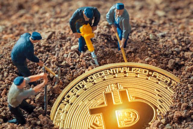 One dollar’s worth of bitcoin takes about 17 megajoules of energy to mine, compared with four, five and seven megajoules for copper, gold and platinum. Shutterstock