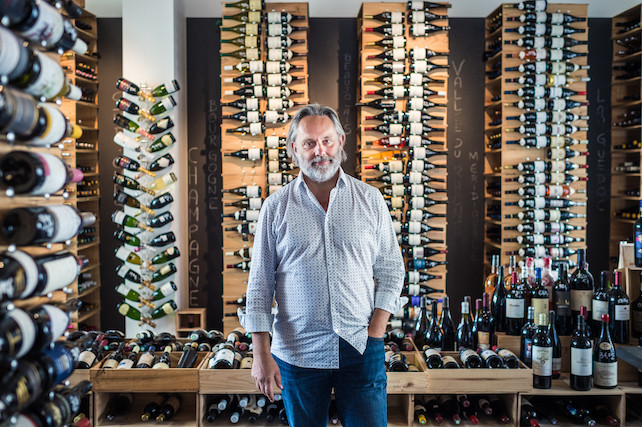 Guy Tabourin is seen inside the Vinoteca wine shop in Luxembourg City-Centre Mike Zenari