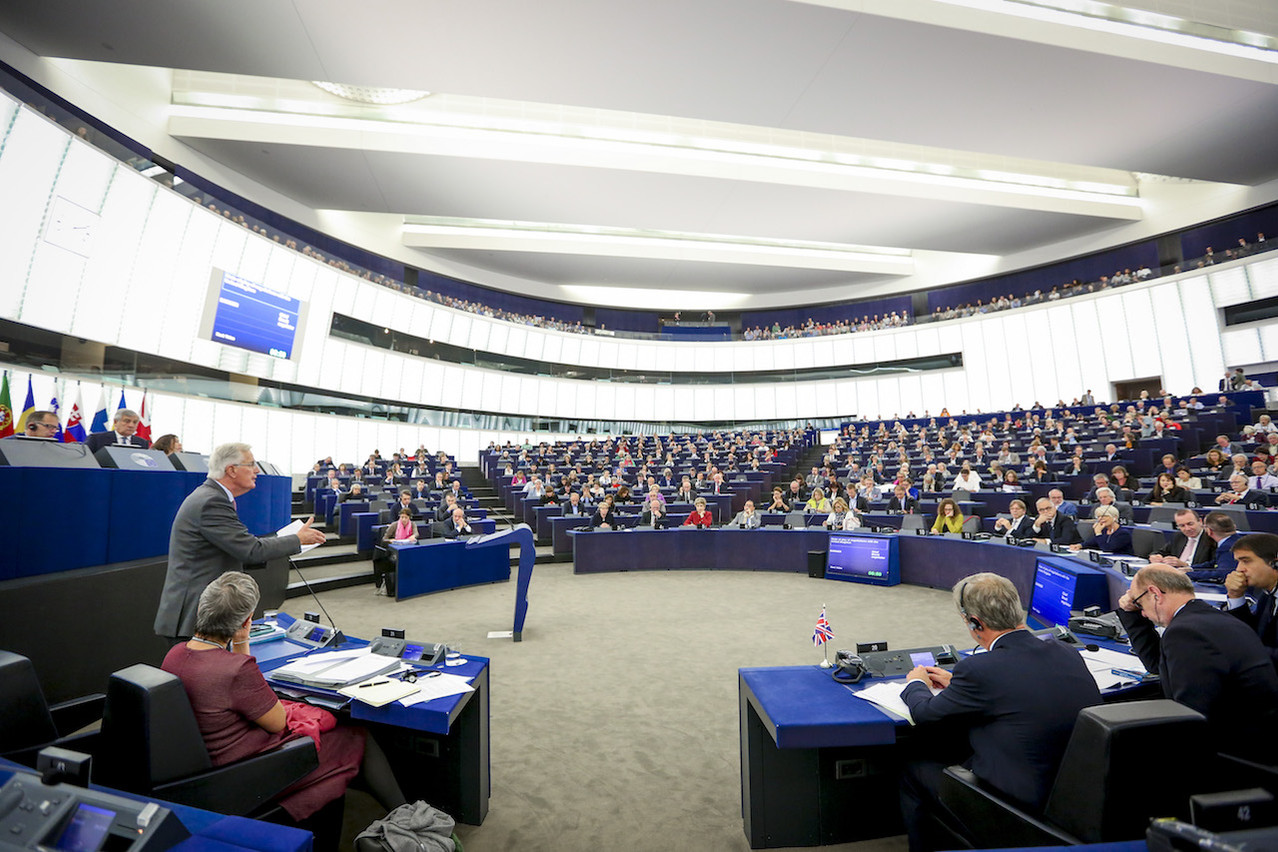 The European Parliament, seen here in plenary session last October, may recommend the EU negotiate a post-Brexit 'association agreement' with the UK. Fred Marvaux/EP