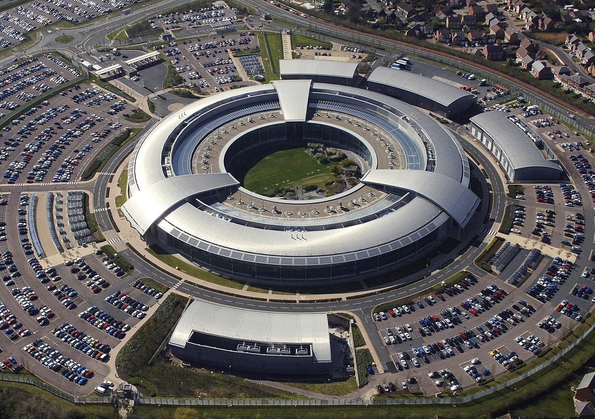 An aerial image of the GCHQ “donut” in Cheltenham. The surveillance agency’s boss says good relationships with Europe will continue after Brexit. Ministry of Defence